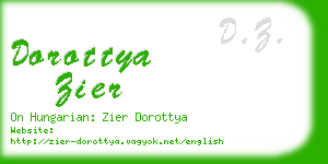 dorottya zier business card